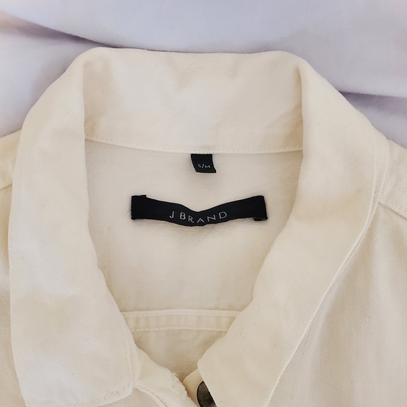 J Brand White Denim Jacket - Picture 2 of 9